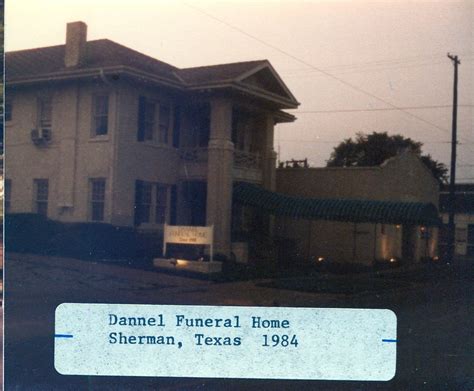 Dannel funeral home sherman - Find the obituary of Thyra Elizabeth “McCary” Smith (1929 - 2022) from Sherman, TX. Leave your condolences to the family on this memorial page or send flowers to show you care. United States . Australia ... Funeral arrangement under the care of DANNEL FUNERAL HOME. Share. Facebook Twitter Linkedin Email address. Listen. Follow. Report …